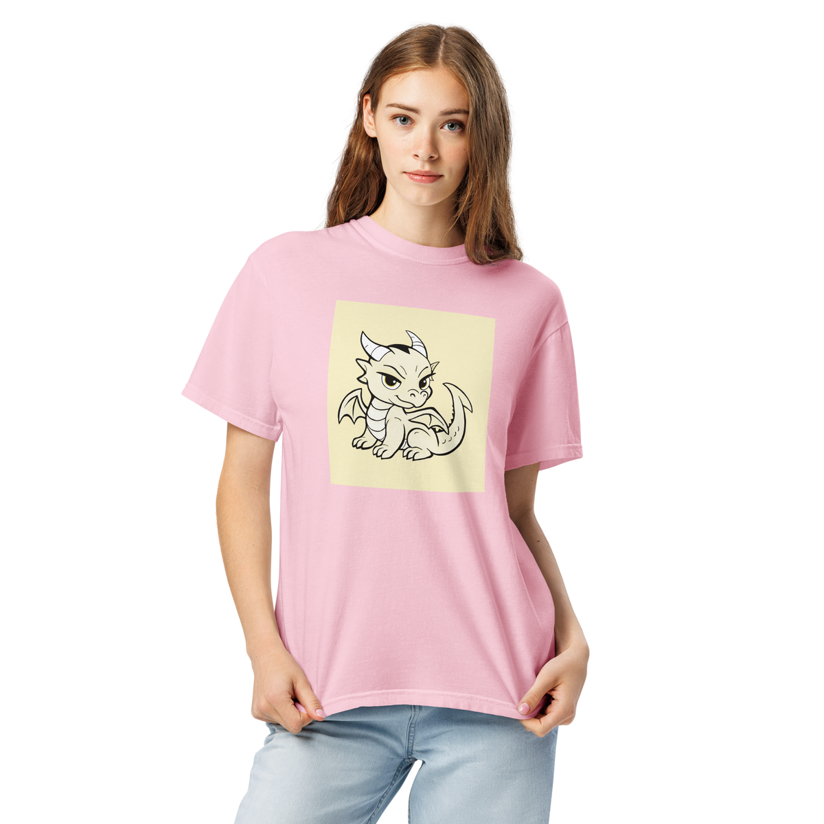 Darcy Dragon Color Block | Comfort Colors 1717 | Adult Ringspun Cotton Tee