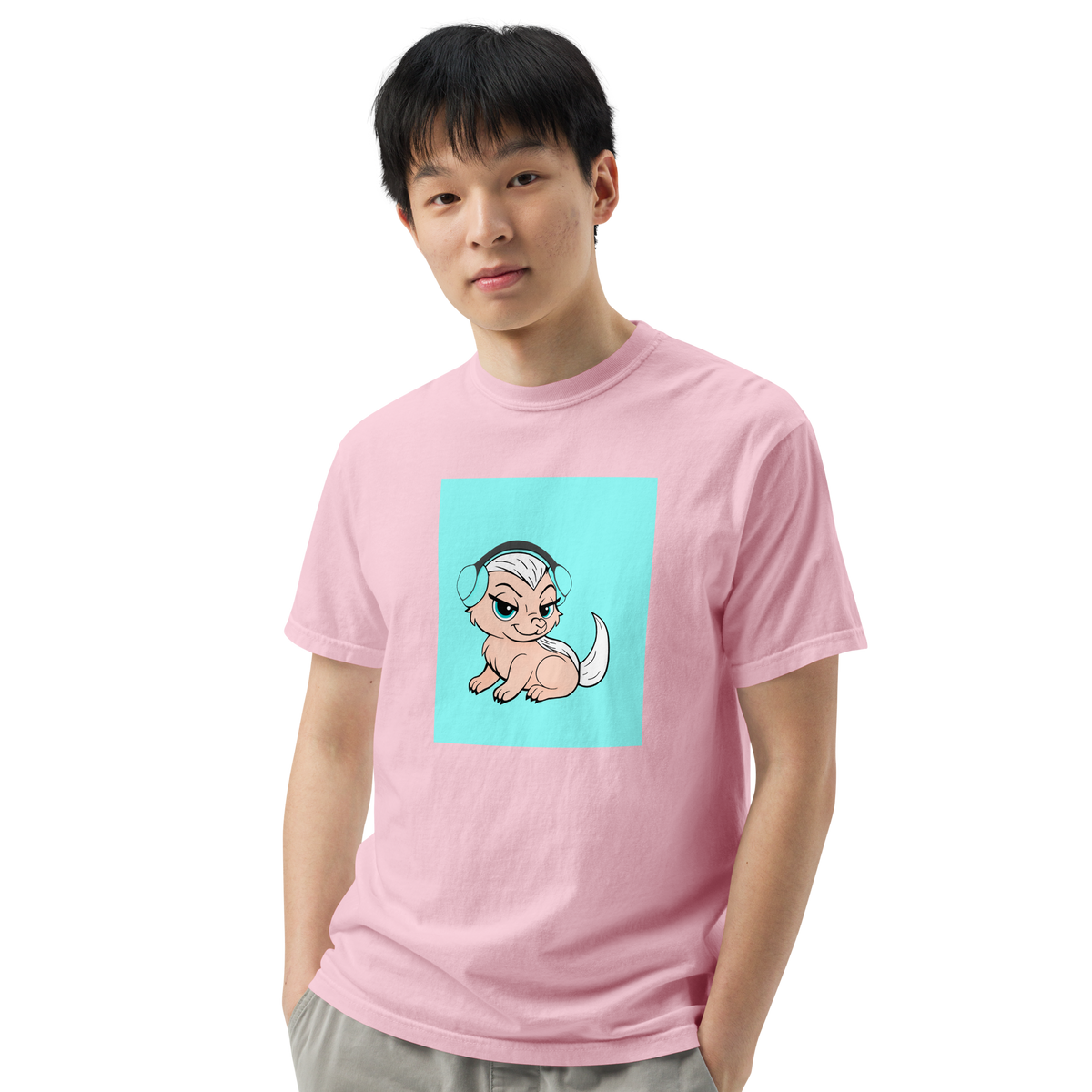 Honey Badger Color Block | Comfort Colors 1717 | Adult Ringspun Cotton Tee