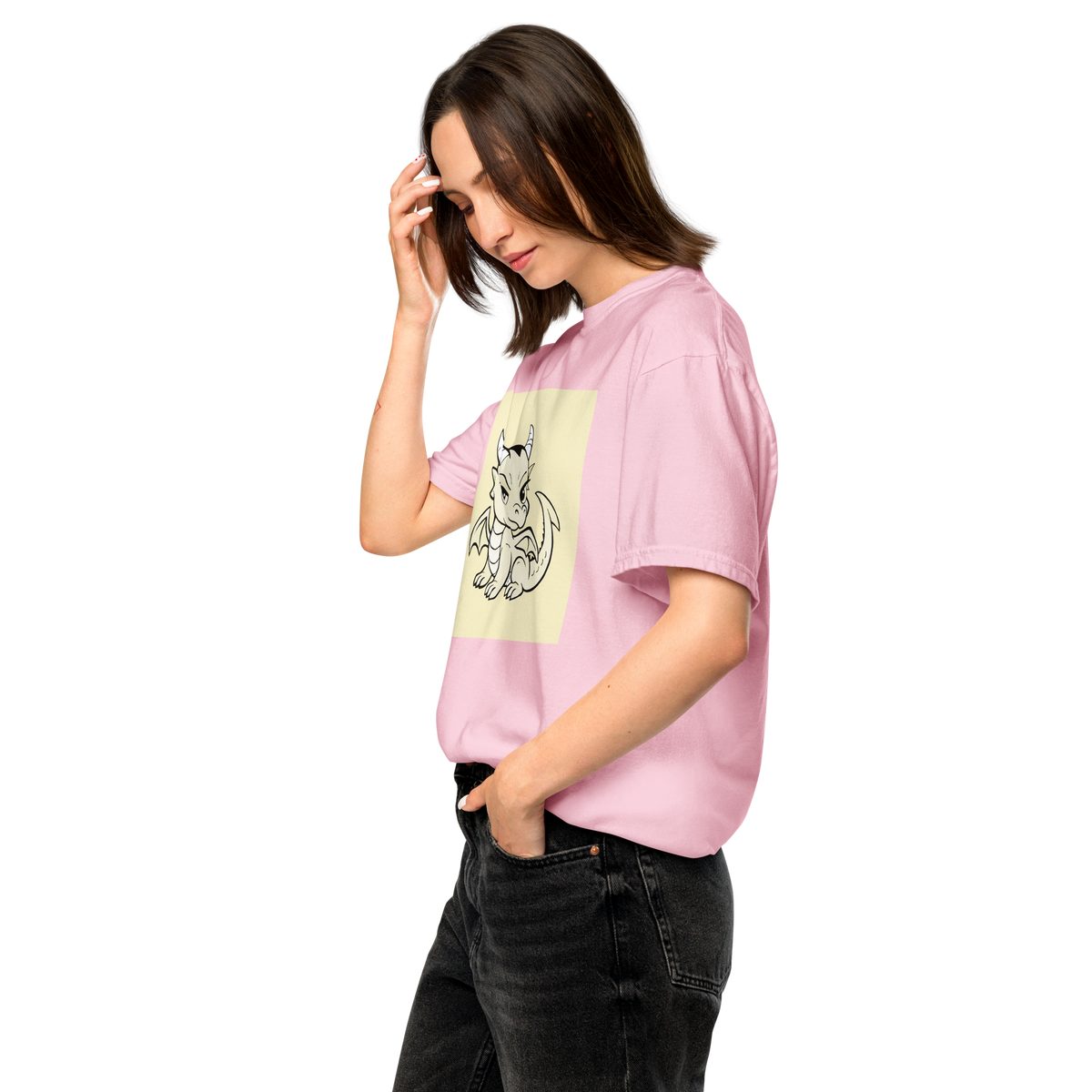 Darcy Dragon Color Block | Comfort Colors 1717 | Adult Ringspun Cotton Tee
