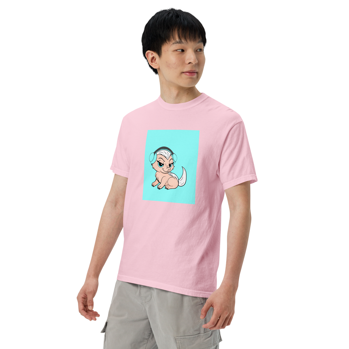 Honey Badger Color Block | Comfort Colors 1717 | Adult Ringspun Cotton Tee