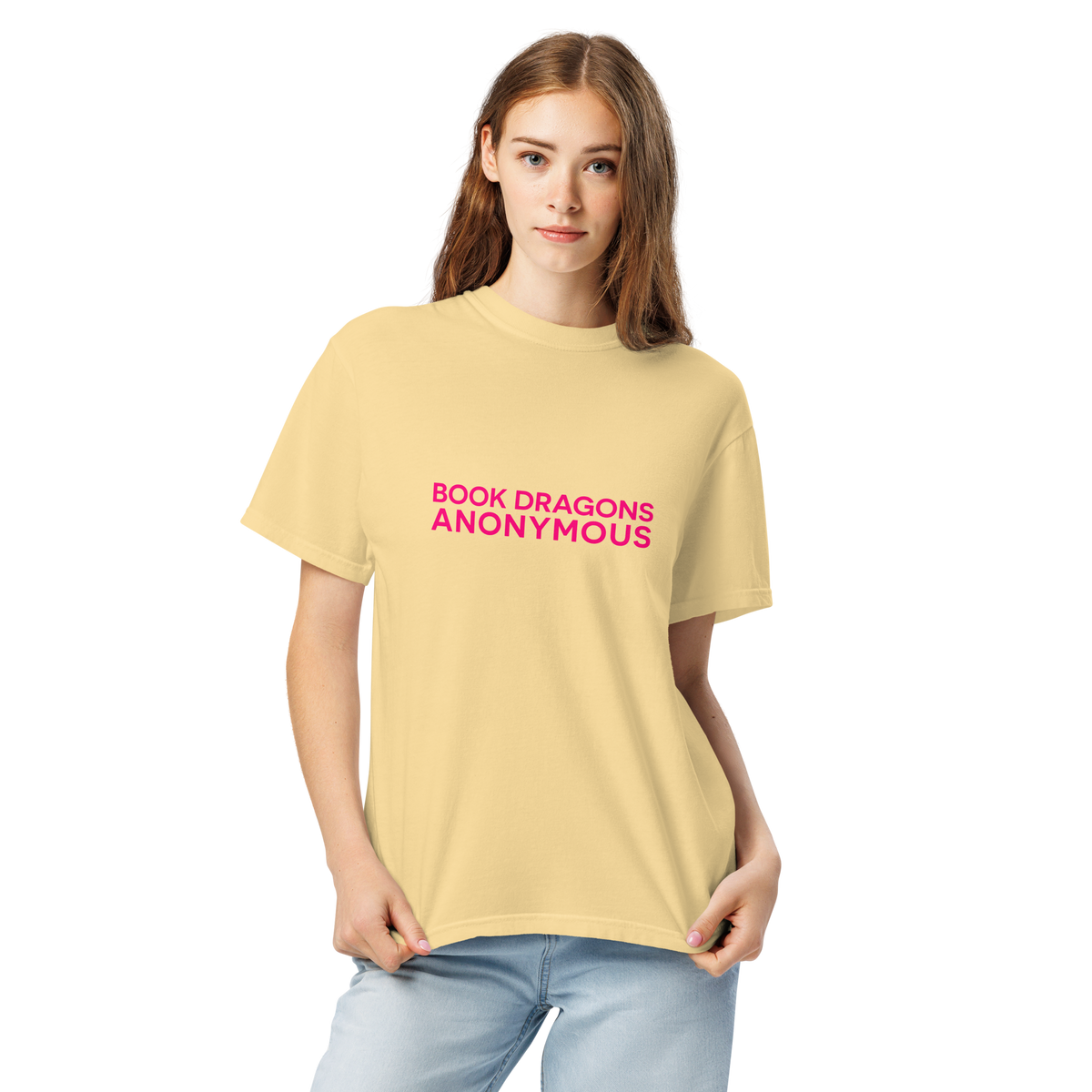 Book Dragons Anonymous | Comfort Colors 1717 | Adult Ringspun Cotton Tee