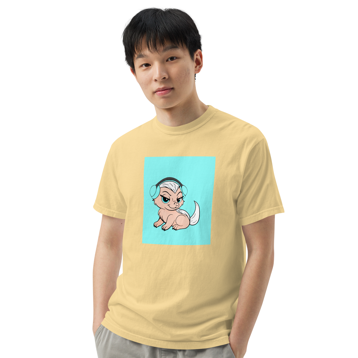 Honey Badger Color Block | Comfort Colors 1717 | Adult Ringspun Cotton Tee