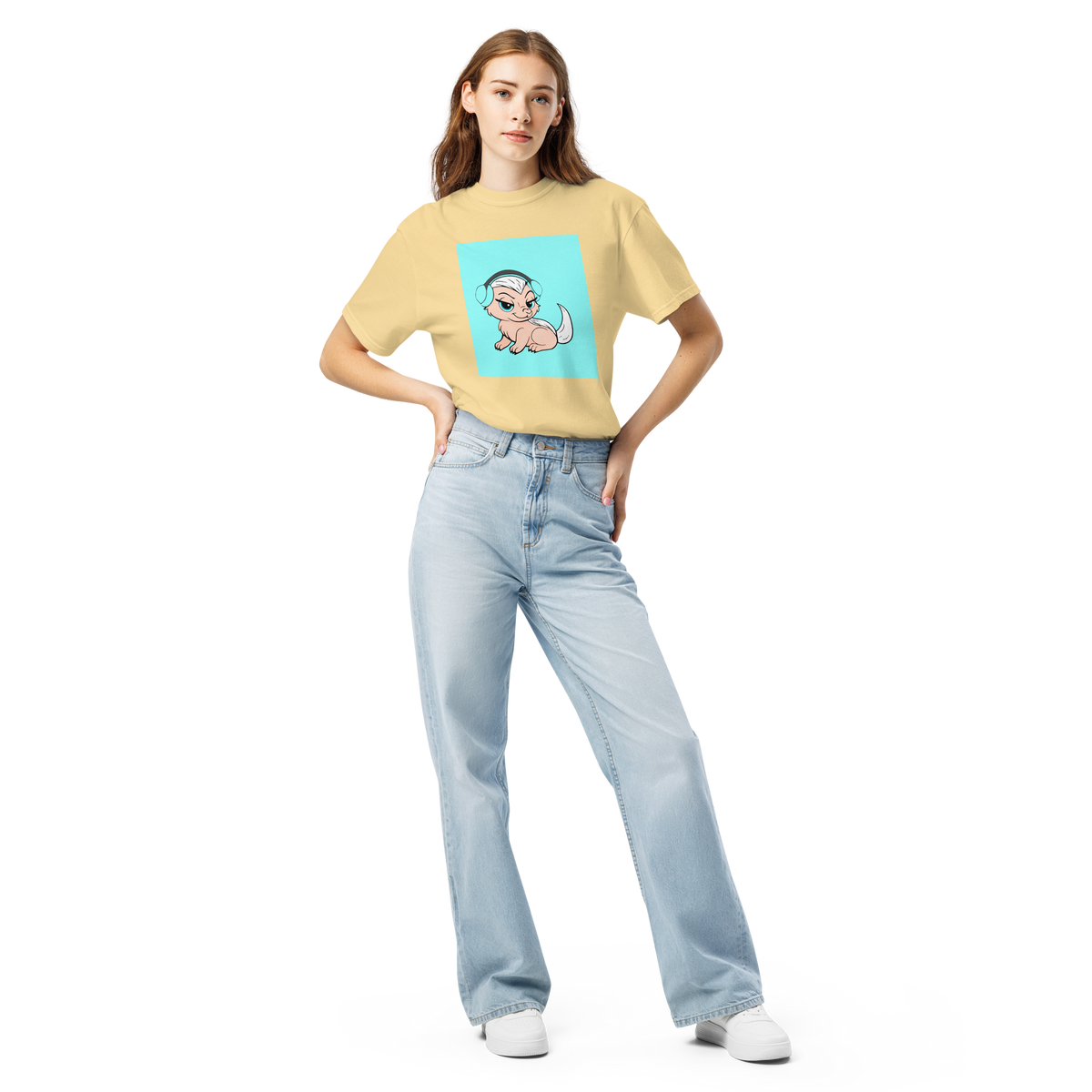 Honey Badger Color Block | Comfort Colors 1717 | Adult Ringspun Cotton Tee