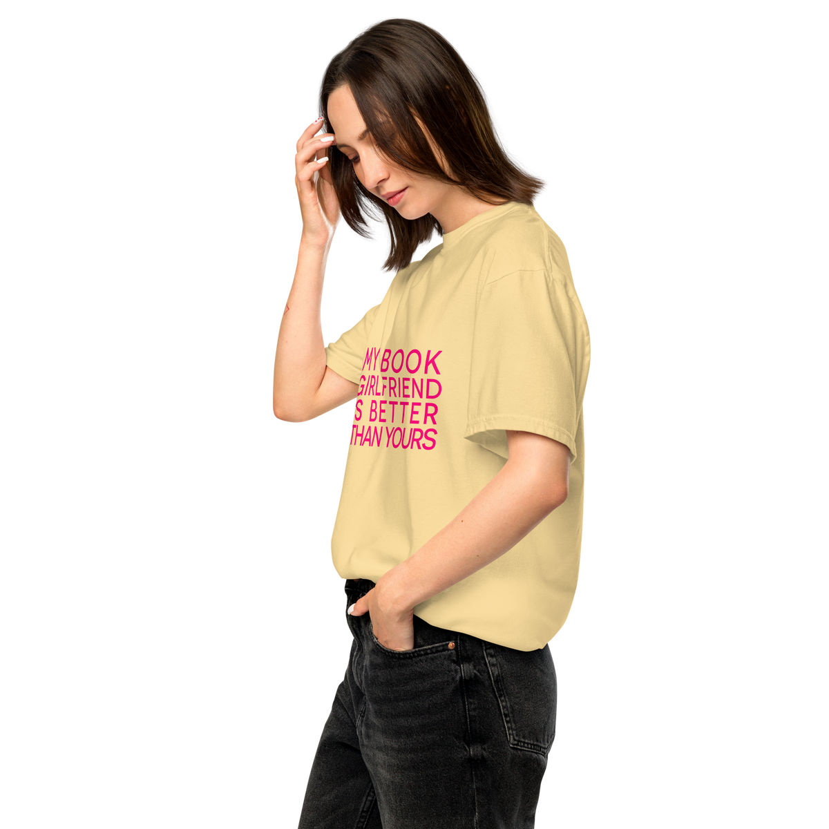 My Book Girlfriend | Comfort Colors 1717 | Adult Ringspun Cotton Tee