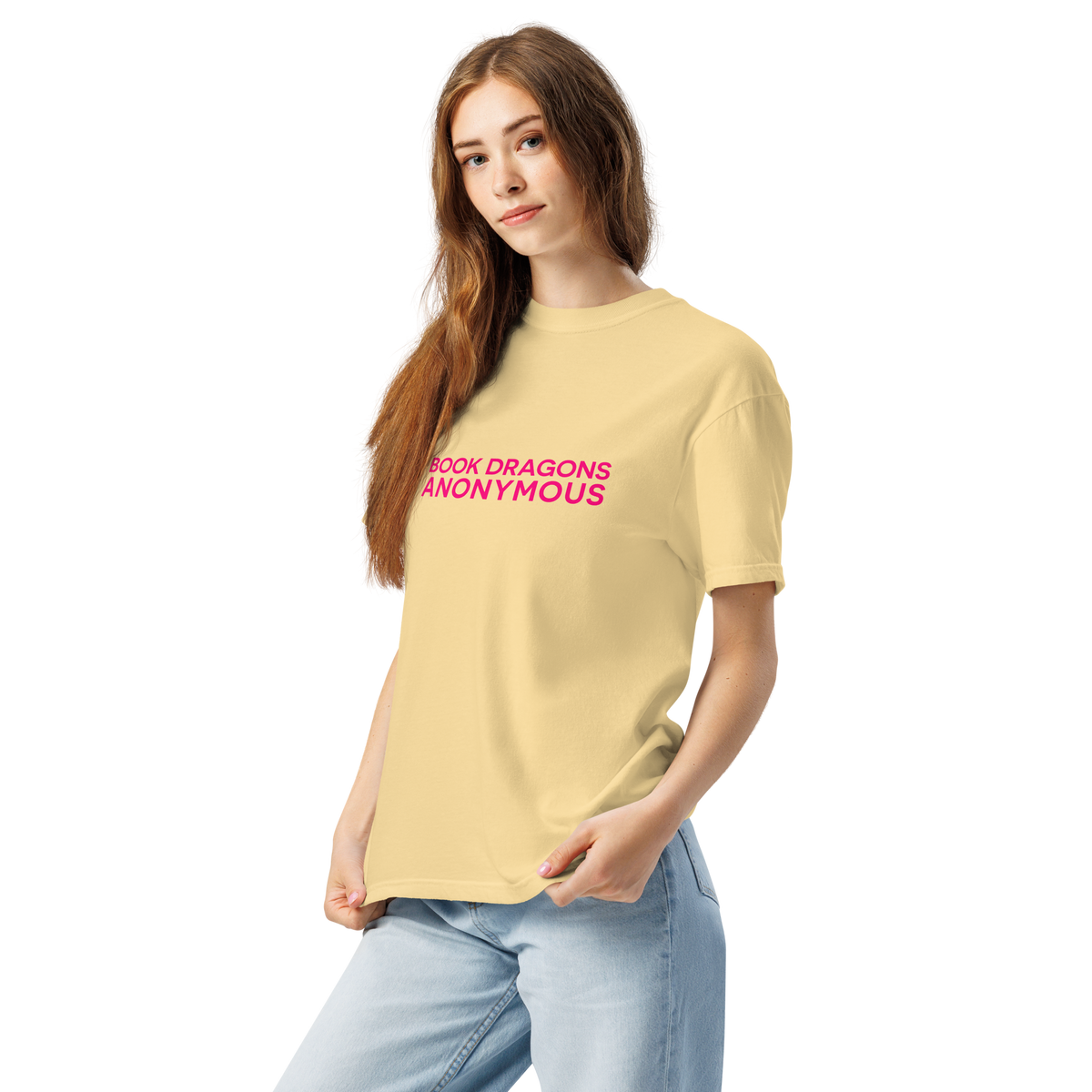 Book Dragons Anonymous | Comfort Colors 1717 | Adult Ringspun Cotton Tee