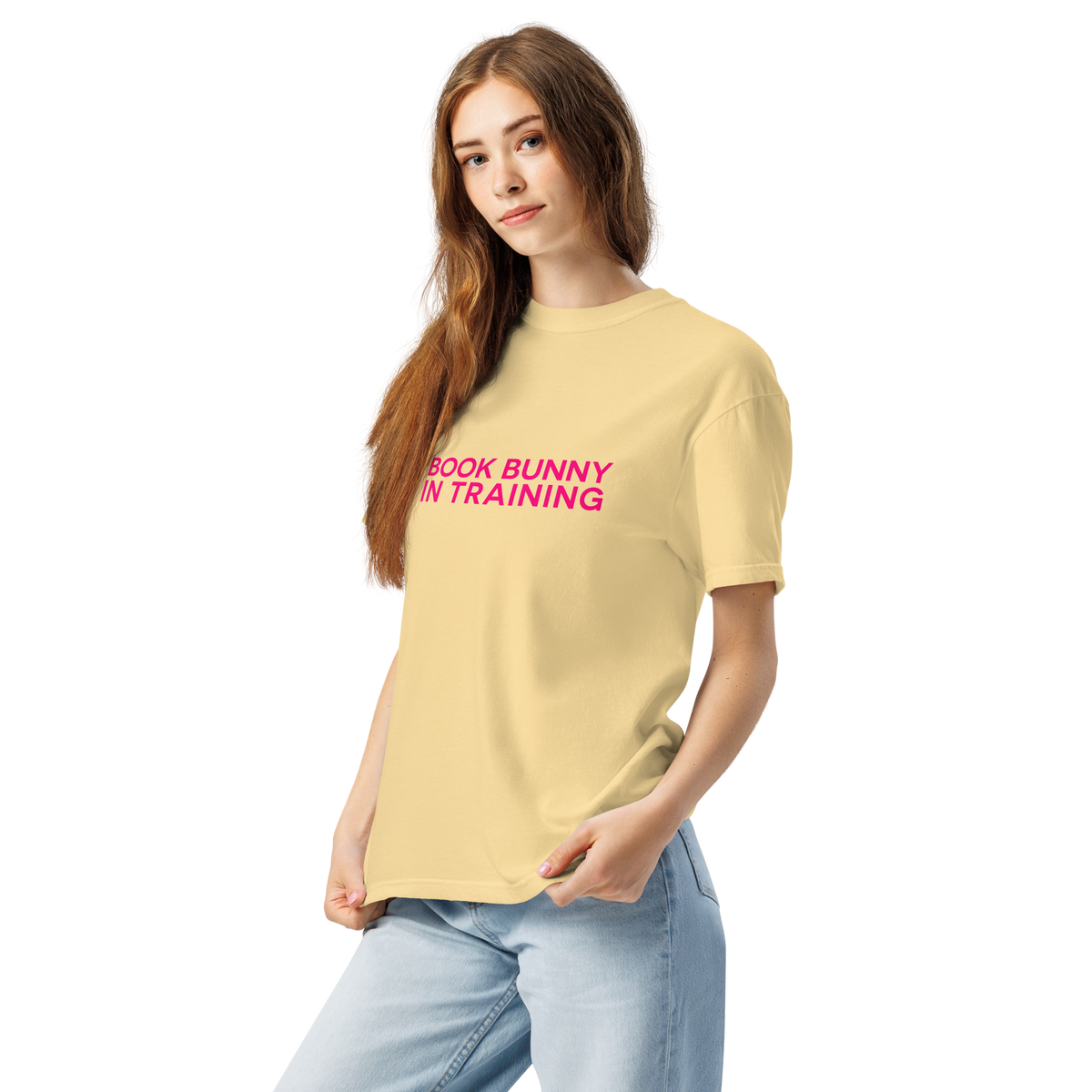 Book Bunny In Training | Comfort Colors 1717 | Adult Ringspun Cotton Tee