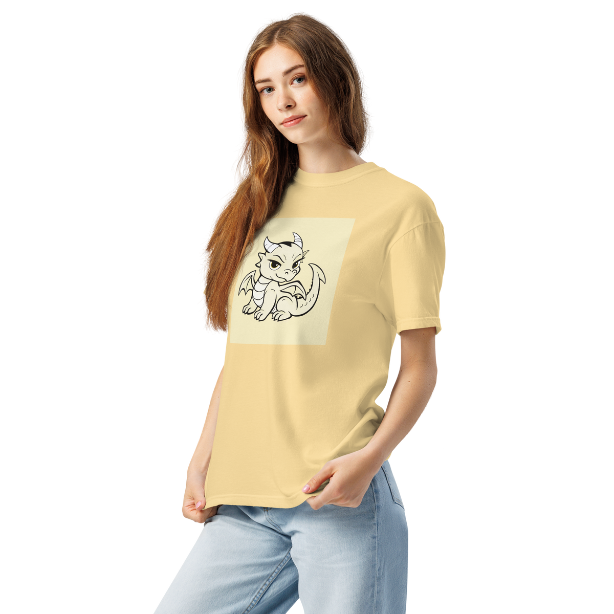 Darcy Dragon Color Block | Comfort Colors 1717 | Adult Ringspun Cotton Tee