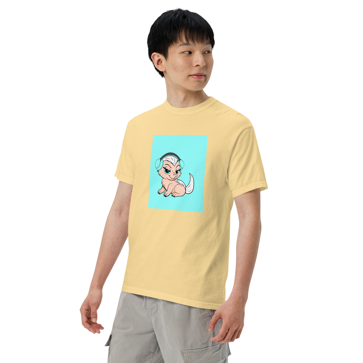 Honey Badger Color Block | Comfort Colors 1717 | Adult Ringspun Cotton Tee