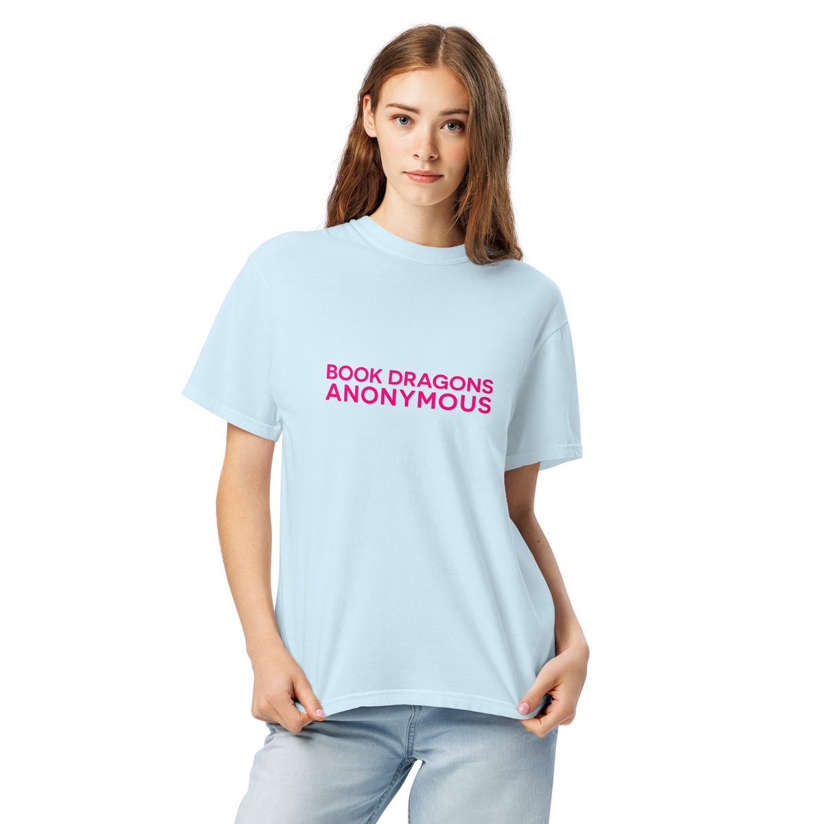 Book Dragons Anonymous | Comfort Colors 1717 | Adult Ringspun Cotton Tee
