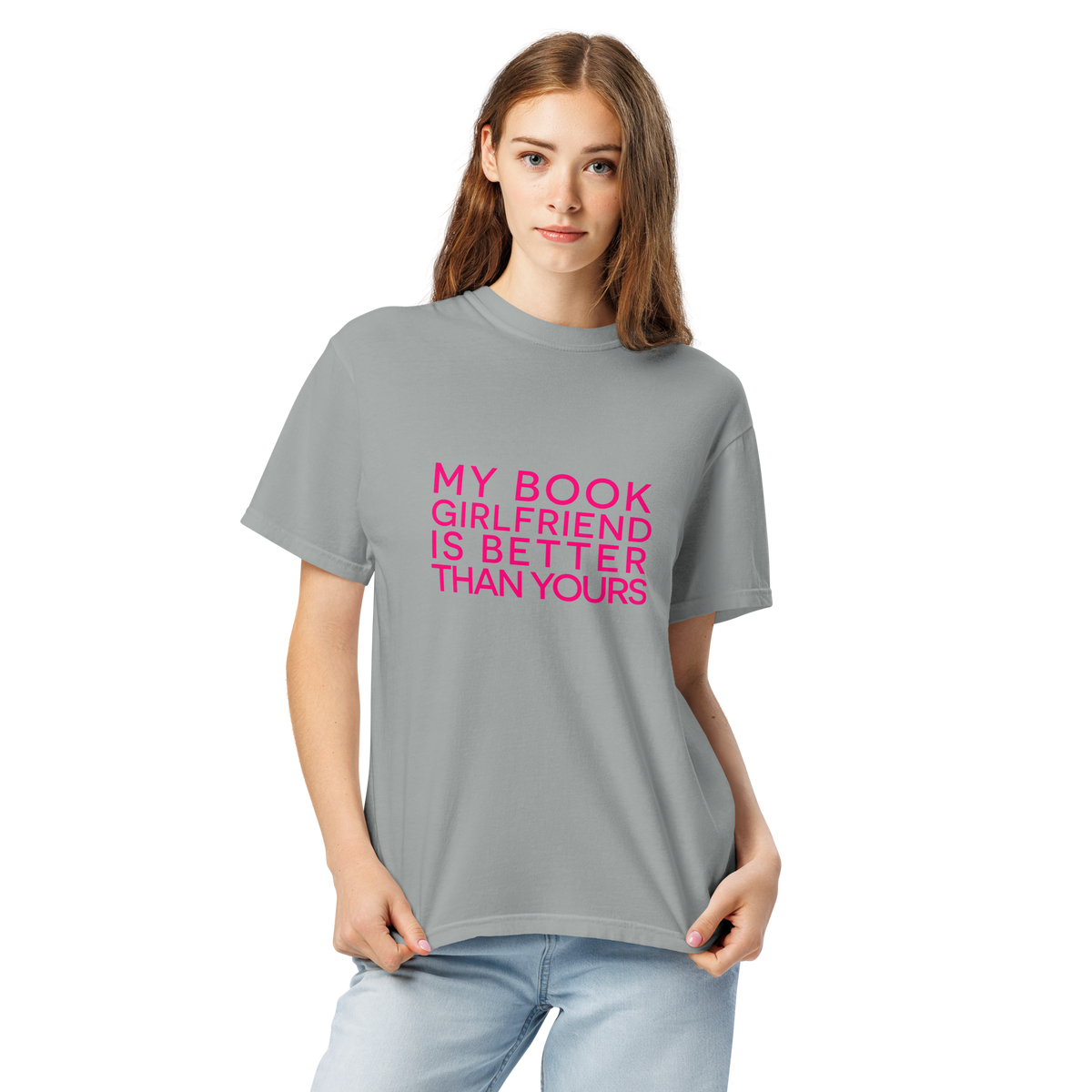 My Book Girlfriend | Comfort Colors 1717 | Adult Ringspun Cotton Tee