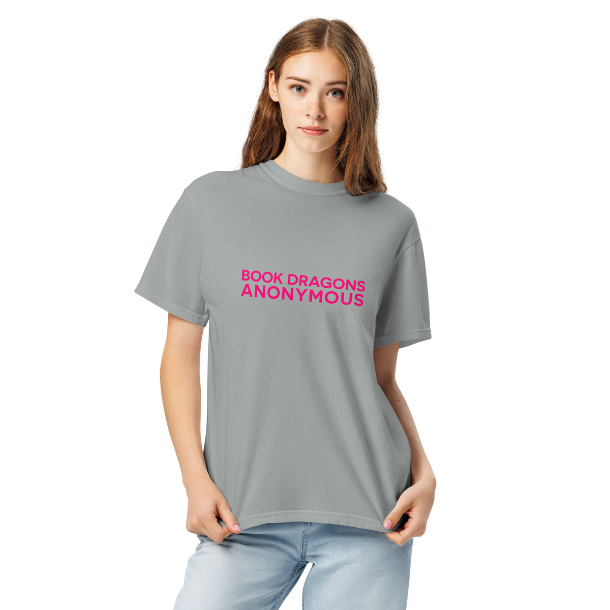Book Dragons Anonymous | Comfort Colors 1717 | Adult Ringspun Cotton Tee