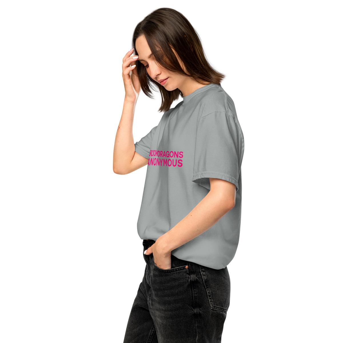 Book Dragons Anonymous | Comfort Colors 1717 | Adult Ringspun Cotton Tee