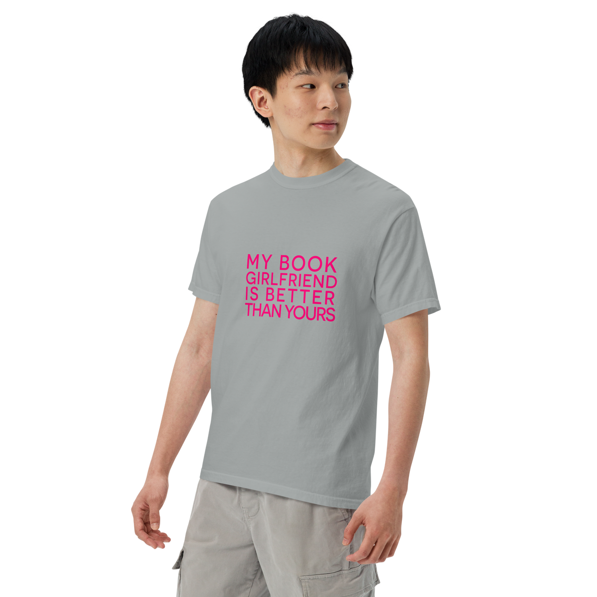 My Book Girlfriend | Comfort Colors 1717 | Adult Ringspun Cotton Tee