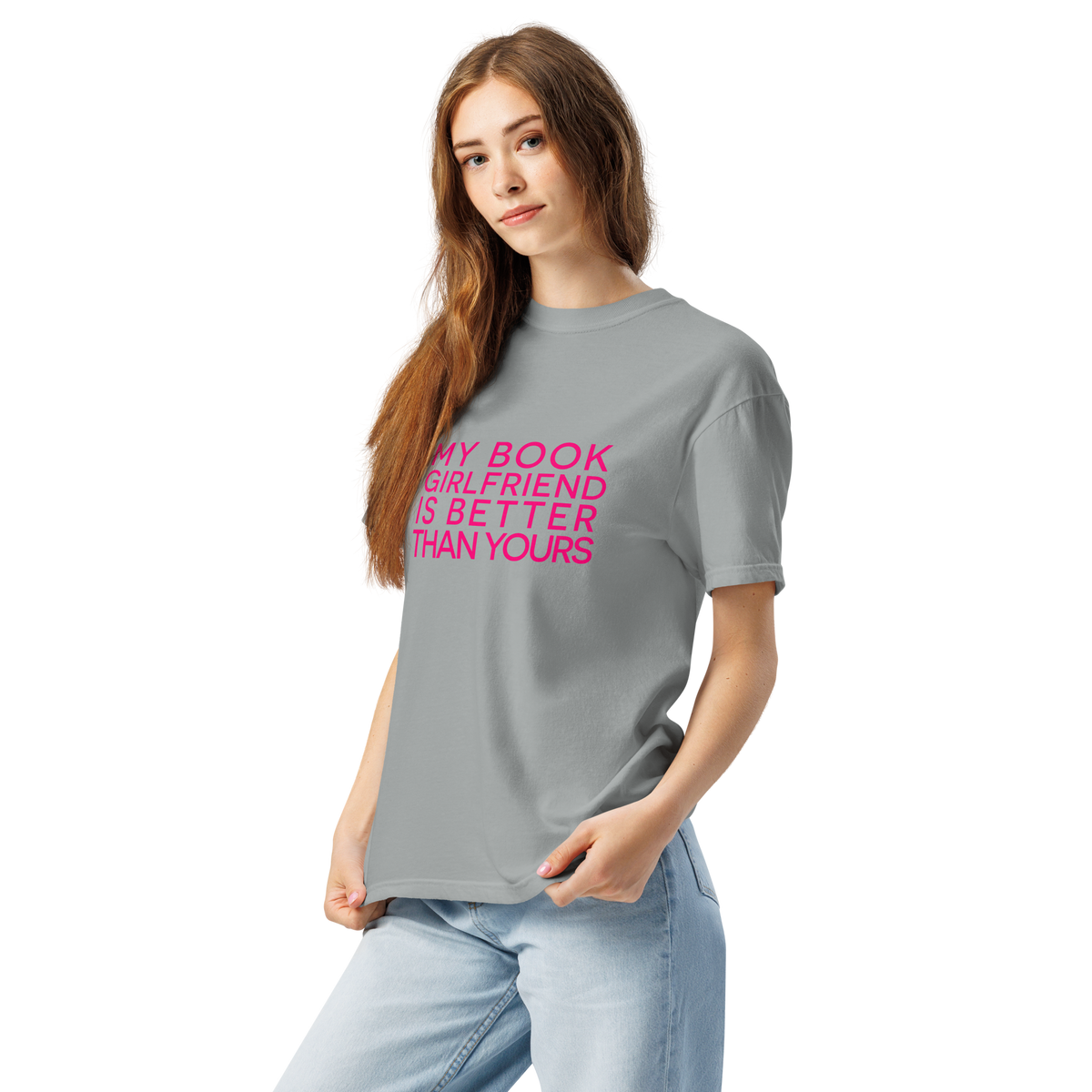 My Book Girlfriend | Comfort Colors 1717 | Adult Ringspun Cotton Tee