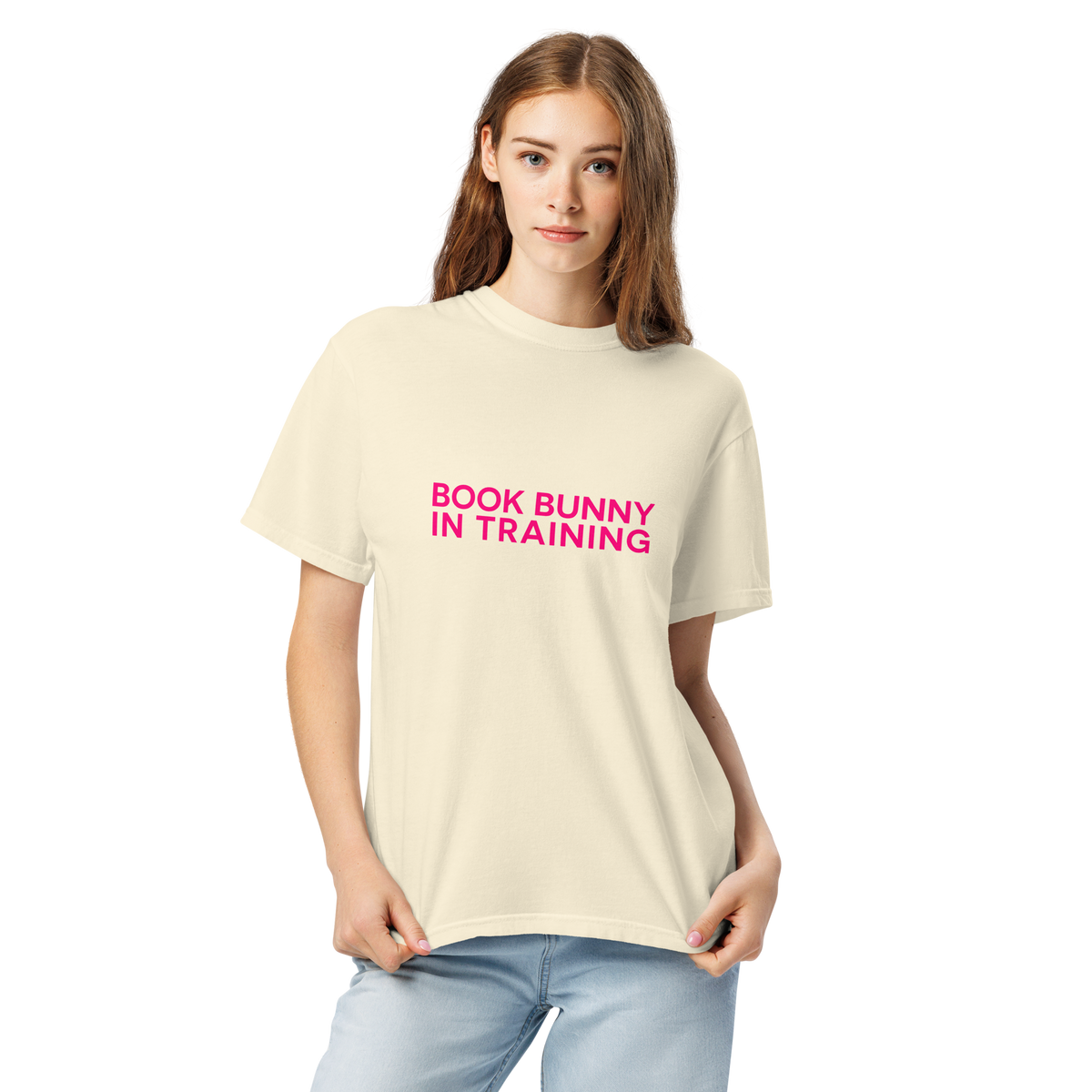 Book Bunny In Training | Comfort Colors 1717 | Adult Ringspun Cotton Tee