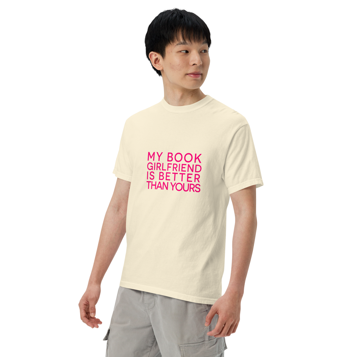 My Book Girlfriend | Comfort Colors 1717 | Adult Ringspun Cotton Tee