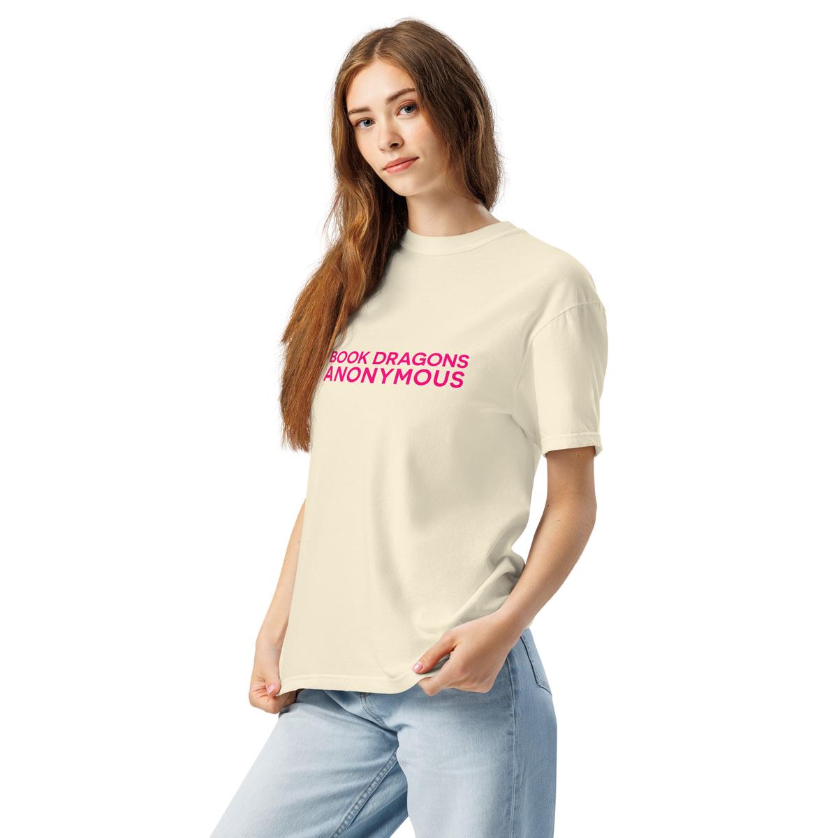 Book Dragons Anonymous | Comfort Colors 1717 | Adult Ringspun Cotton Tee