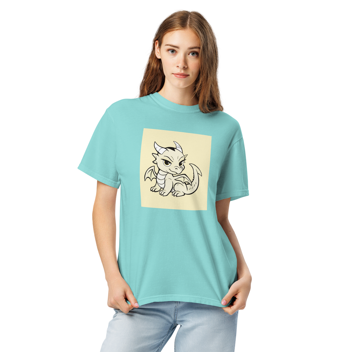Darcy Dragon Color Block | Comfort Colors 1717 | Adult Ringspun Cotton Tee