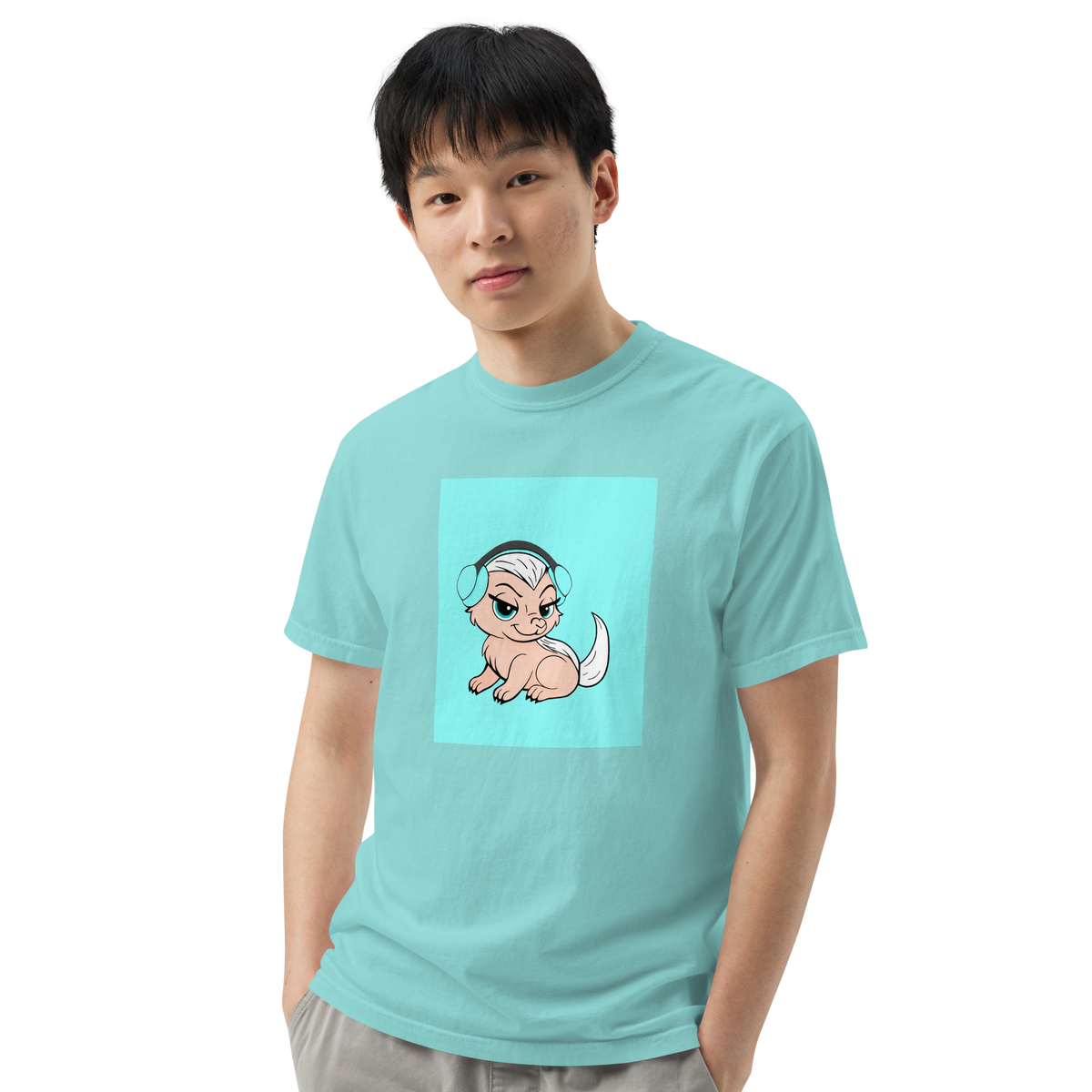 Honey Badger Color Block | Comfort Colors 1717 | Adult Ringspun Cotton Tee
