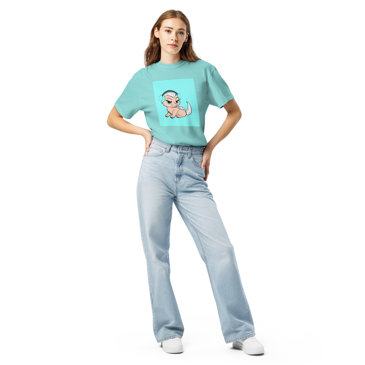 Honey Badger Color Block | Comfort Colors 1717 | Adult Ringspun Cotton Tee