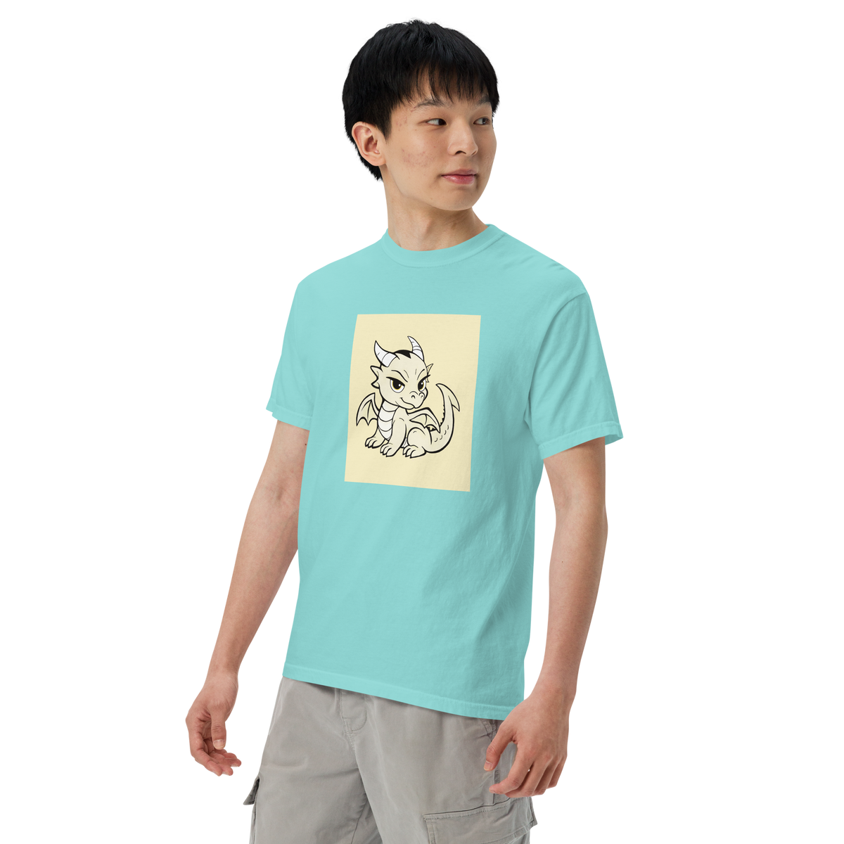 Darcy Dragon Color Block | Comfort Colors 1717 | Adult Ringspun Cotton Tee