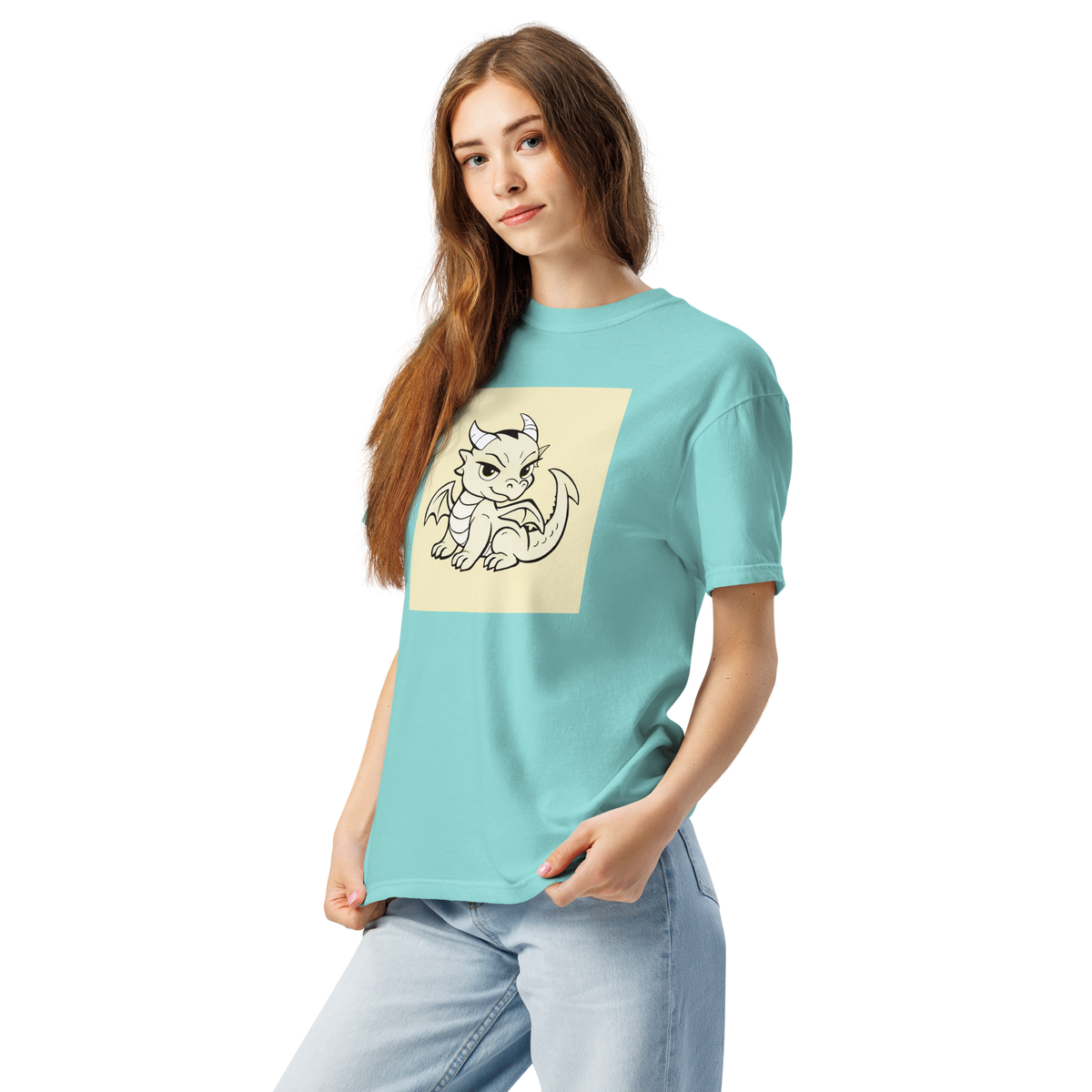 Darcy Dragon Color Block | Comfort Colors 1717 | Adult Ringspun Cotton Tee