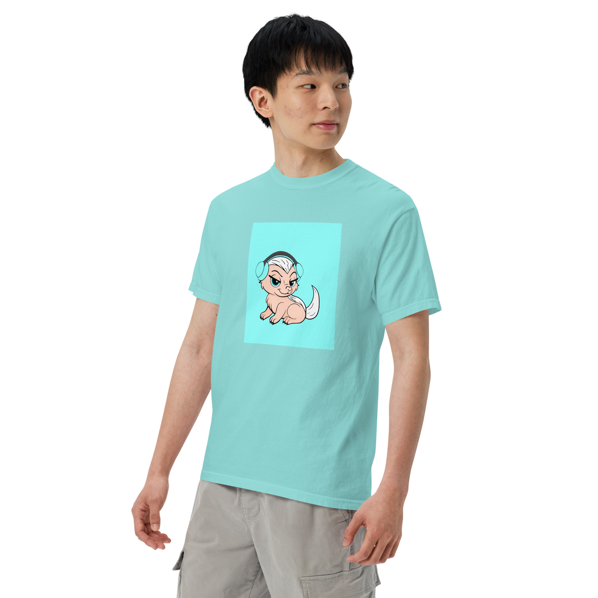 Honey Badger Color Block | Comfort Colors 1717 | Adult Ringspun Cotton Tee