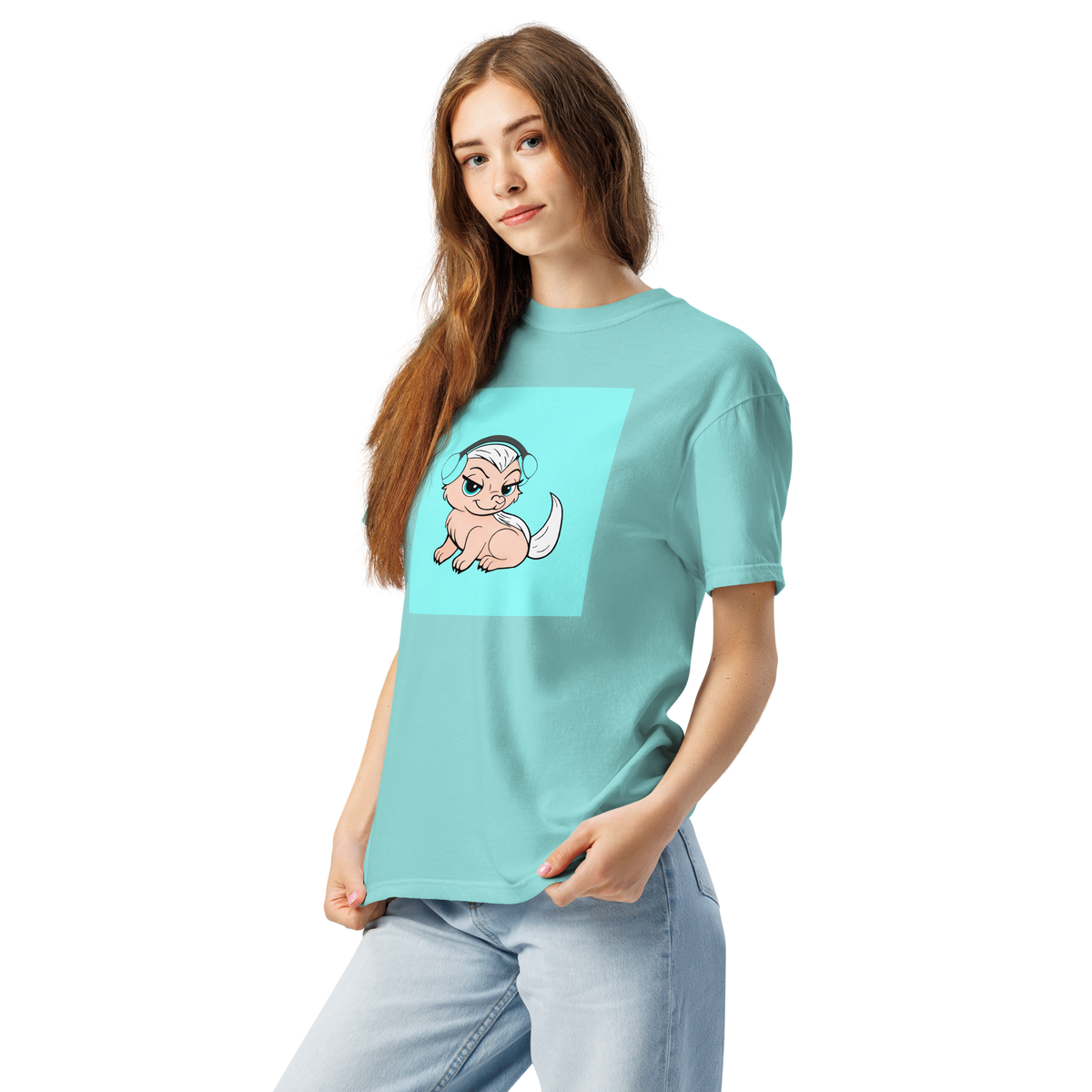 Honey Badger Color Block | Comfort Colors 1717 | Adult Ringspun Cotton Tee