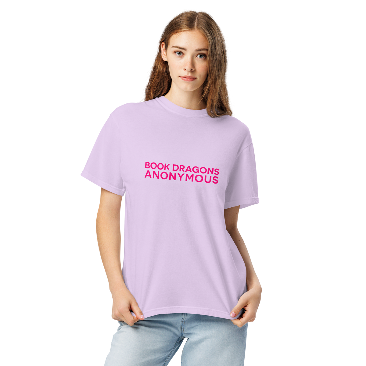 Book Dragons Anonymous | Comfort Colors 1717 | Adult Ringspun Cotton Tee