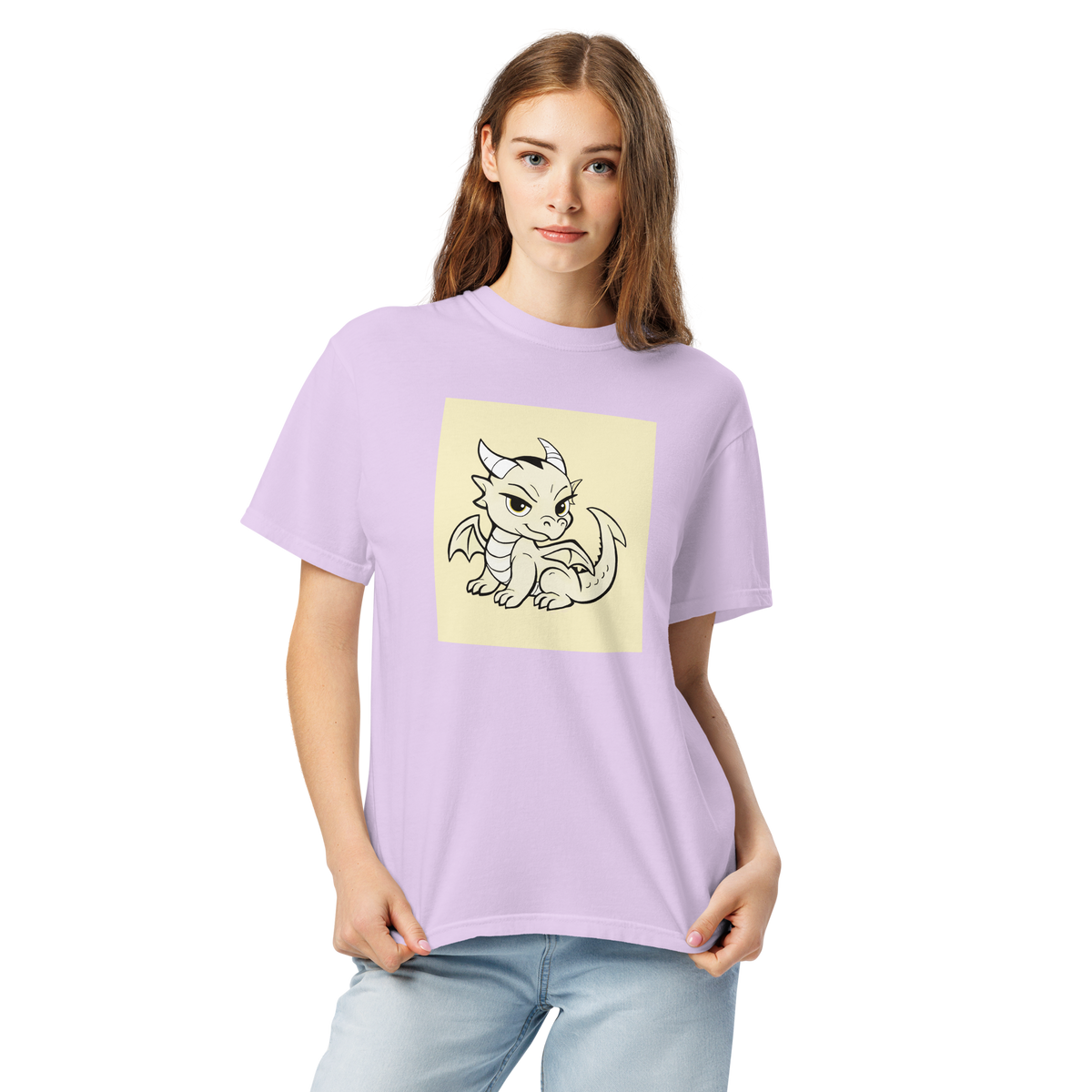 Darcy Dragon Color Block | Comfort Colors 1717 | Adult Ringspun Cotton Tee