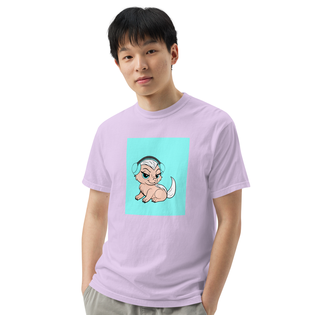 Honey Badger Color Block | Comfort Colors 1717 | Adult Ringspun Cotton Tee