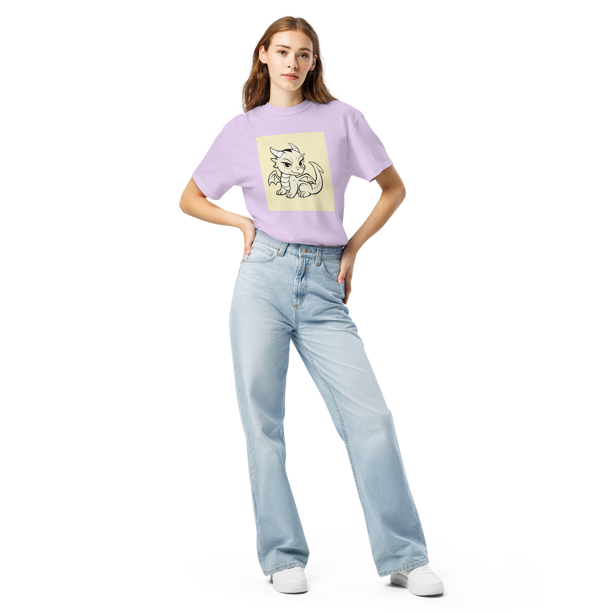 Darcy Dragon Color Block | Comfort Colors 1717 | Adult Ringspun Cotton Tee