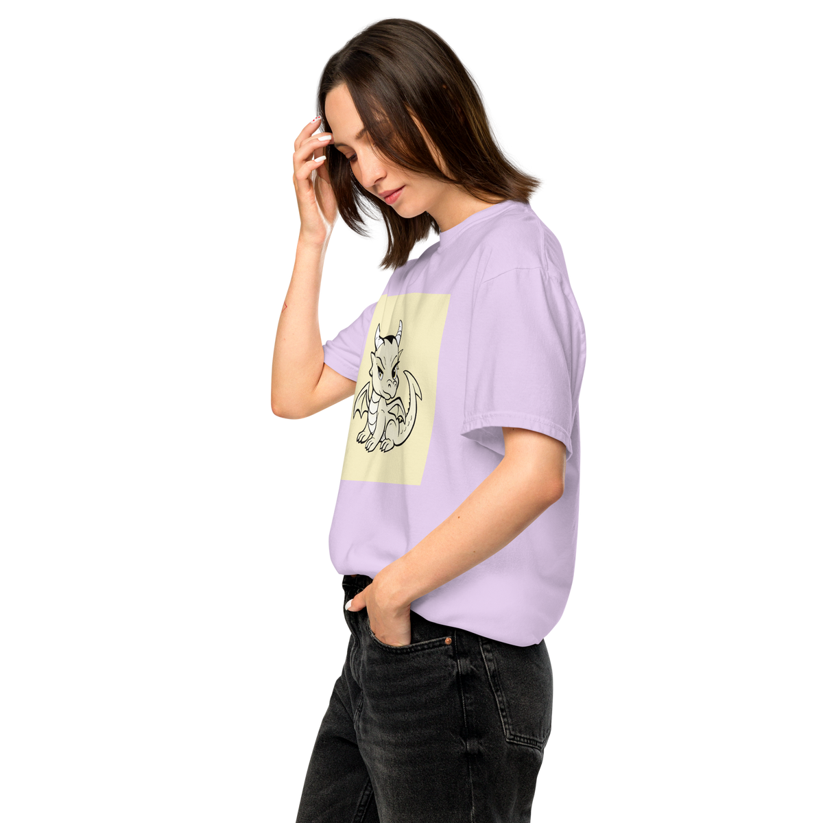 Darcy Dragon Color Block | Comfort Colors 1717 | Adult Ringspun Cotton Tee