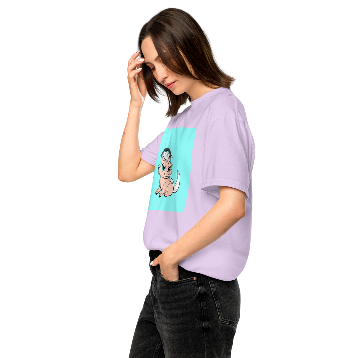 Honey Badger Color Block | Comfort Colors 1717 | Adult Ringspun Cotton Tee