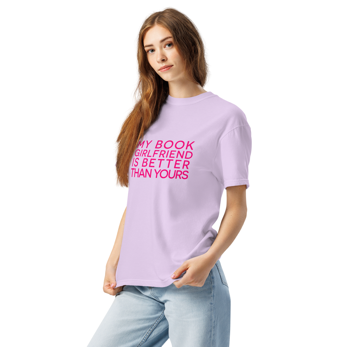 My Book Girlfriend | Comfort Colors 1717 | Adult Ringspun Cotton Tee