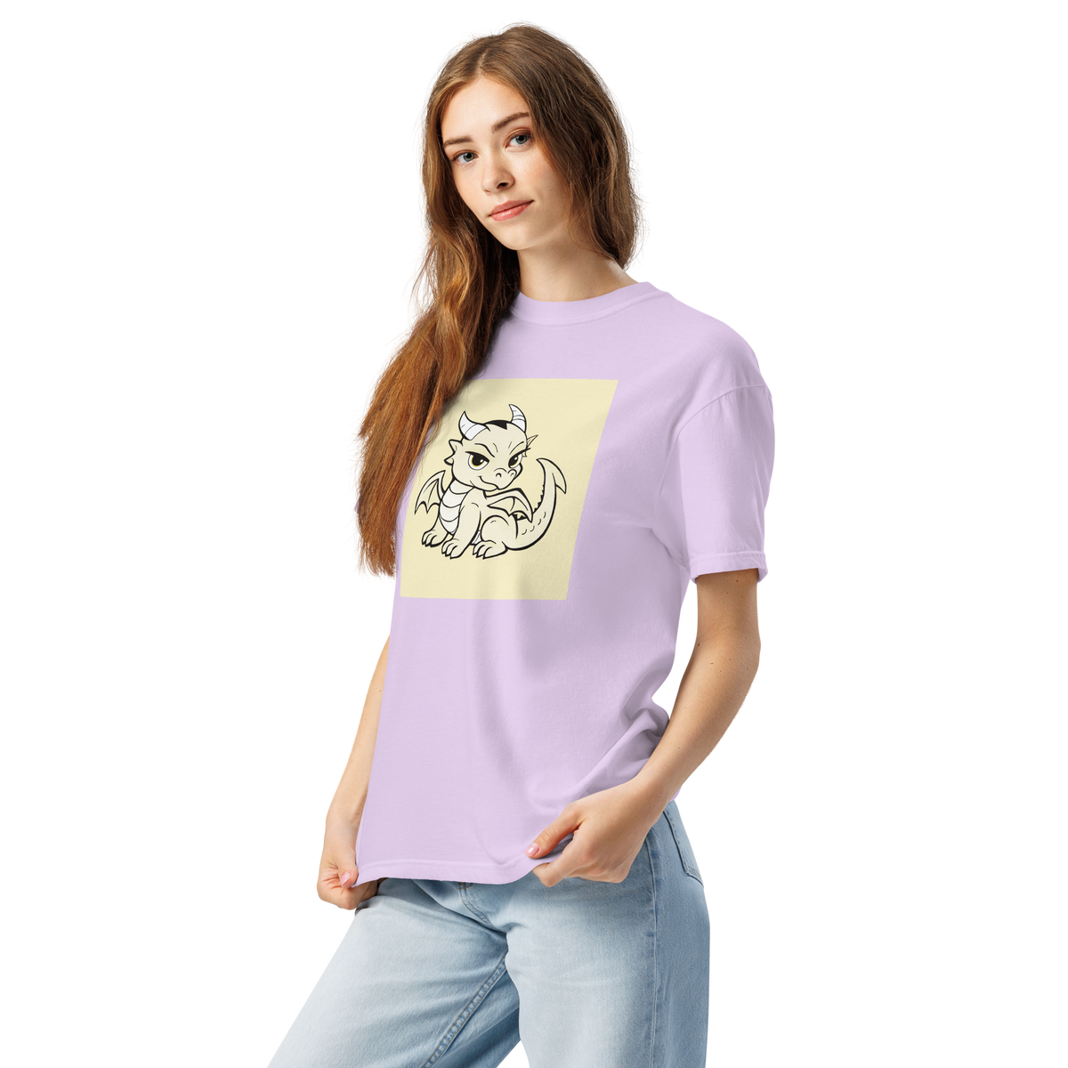Darcy Dragon Color Block | Comfort Colors 1717 | Adult Ringspun Cotton Tee