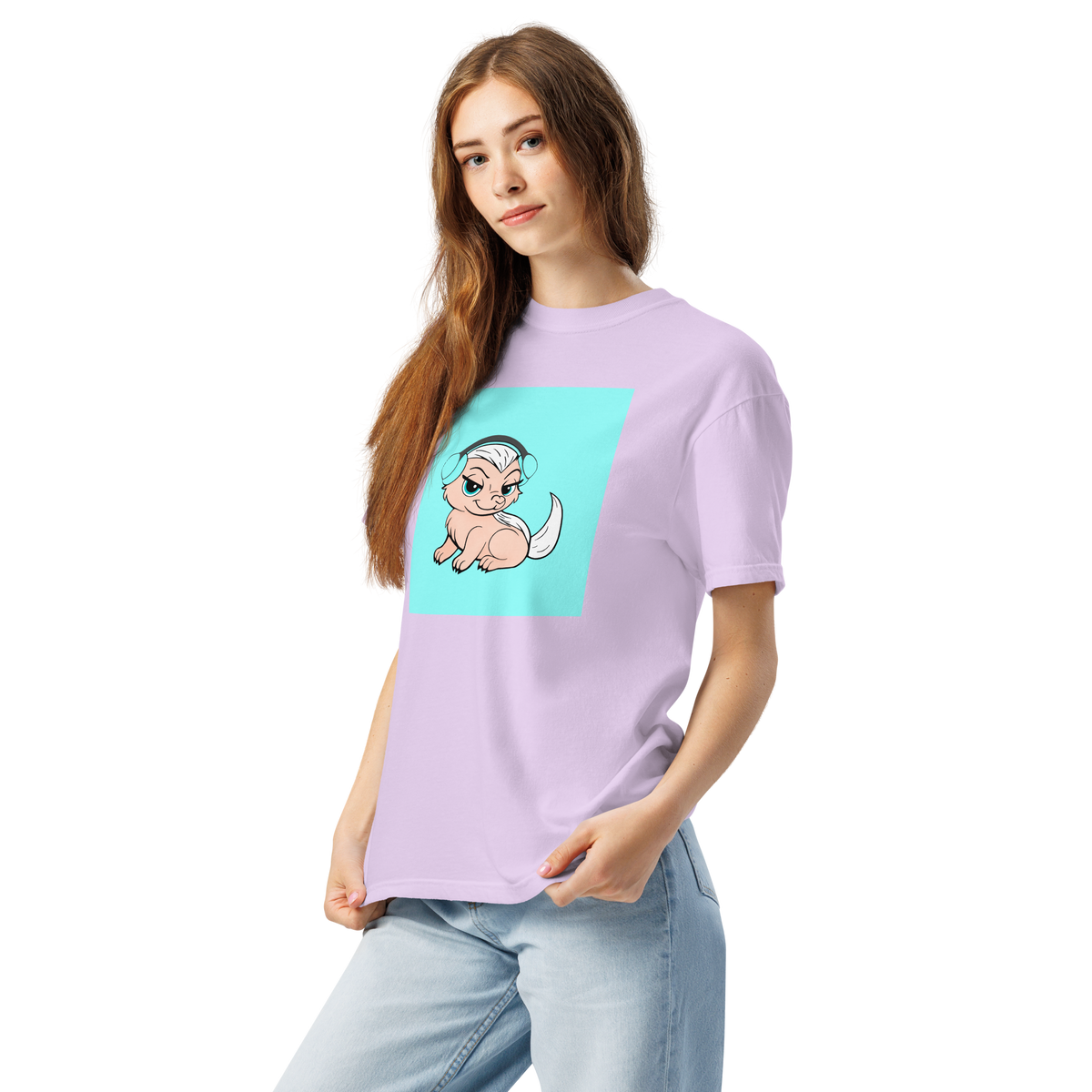 Honey Badger Color Block | Comfort Colors 1717 | Adult Ringspun Cotton Tee